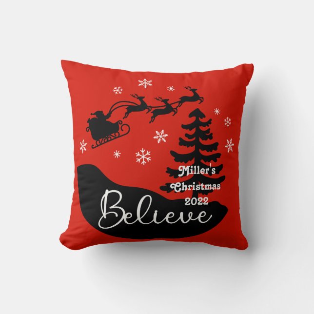 Personalised Believe Cushion (Front)
