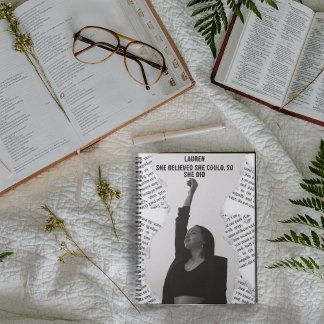 Personalised Believe in Yourself Notebook