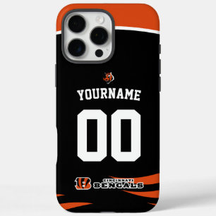 Personalised Bengals Jersey American Football iPhone 16 Pro Max Case
