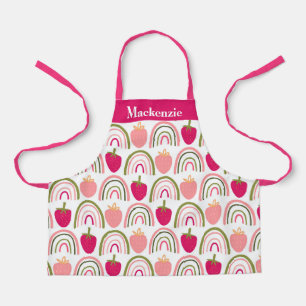 Personalised Berry Colourful Rainbows Sweet Kids Apron