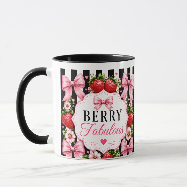 Personalised Berry Fabulous Strawberry Mug  (Left)