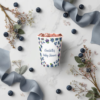 Personalised Berry Sweet Baby Shower Paper Cups