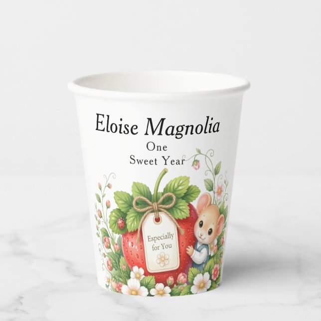 Personalised Berry Sweet Birthday Cups (Front)