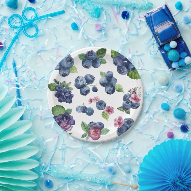 Personalised Berry Sweet Paper Plates (Party)