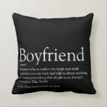Personalised Best Boyfriend Definition Cushion<br><div class="desc">Personalise for your boyfriend to create a unique valentine,  Christmas or birthday gift. A perfect way to show him how amazing he is every day. Designed by Thisisnotme©</div>