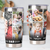 Personalised Best Dad 8 Photo Collage Father