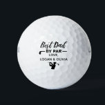 Personalised Best Dad By Par Custom Name Golf Balls<br><div class="desc">It is a unique gift for a golfer on Father’s Day,  birthday,  wedding party,  golf outing,  or retirement party.</div>