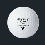 Personalised Best Dad By Par Custom Name Golf Balls<br><div class="desc">It is a unique gift for a golfer on Father’s Day,  birthday,  wedding party,  golf outing,  or retirement party.</div>