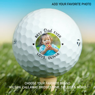 Personalised Best DAD Custom Photo Fathers Day Golf Balls