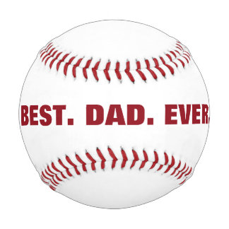 Personalised Best Dad Ever baseball