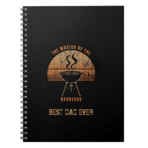 Personalised Best Dad Ever BBQ Playing Cards Notebook