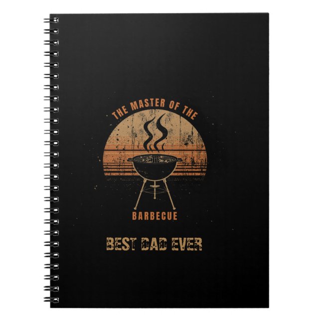 Personalised Best Dad Ever BBQ Playing Cards Notebook (Front)