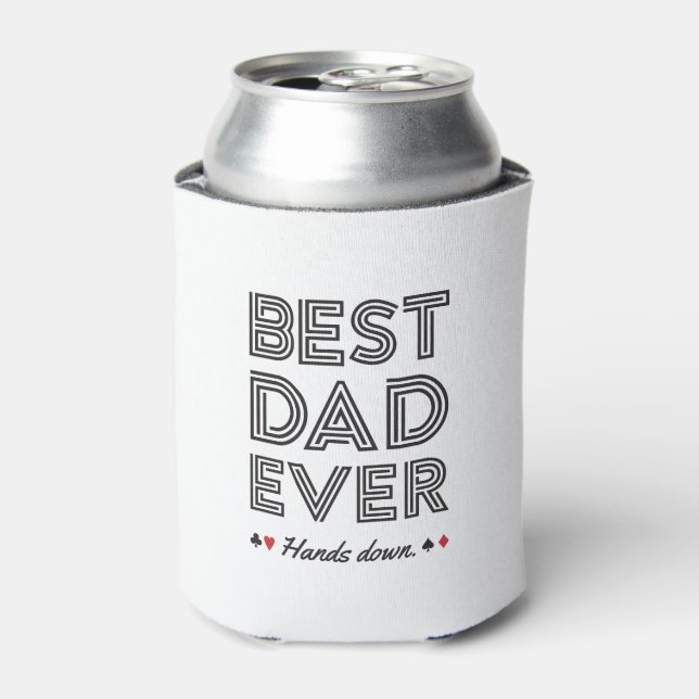 Personalised Best Dad Ever Can Cooler (Can Front)