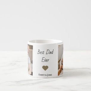 Personalised Best Dad Ever Espresso Mug Kids Names