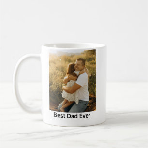 Personalised Best Dad Ever Photo Mug 