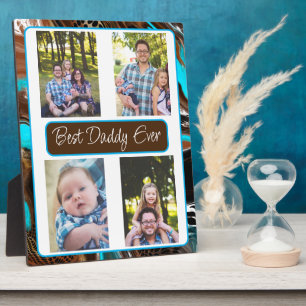 Personalised Best Dad Ever Photo Plaque