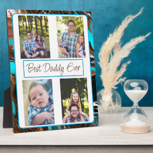 Personalised Best Dad Ever Photo Plaque