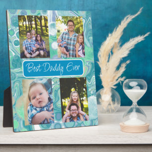 Personalised Best Dad Ever Photo Plaque