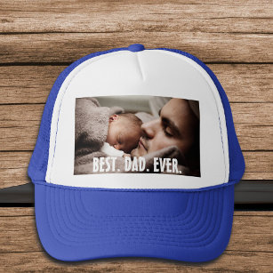 Personalised Best Dad Ever, Photo   Trucker Hat