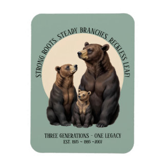 Personalised Best Dad Grandpa Family Gift Magnet