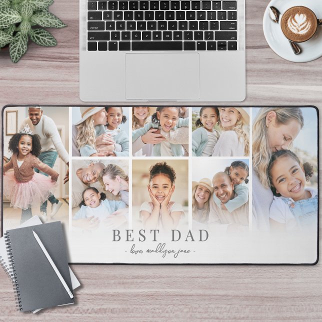 Personalised Best Dad Photo Desk Mat (Personalized Best Dad Photo Desk Mat)