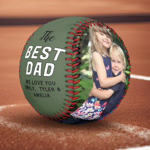 Personalised Best Dad Photo Father’s Day Baseball