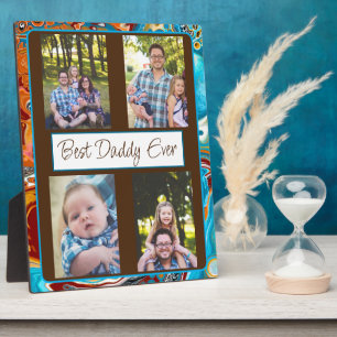 Personalised Best Daddy Ever Photo Plaque