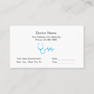 Personalised Best Doctor Ever Thank You Physician Appointment Card