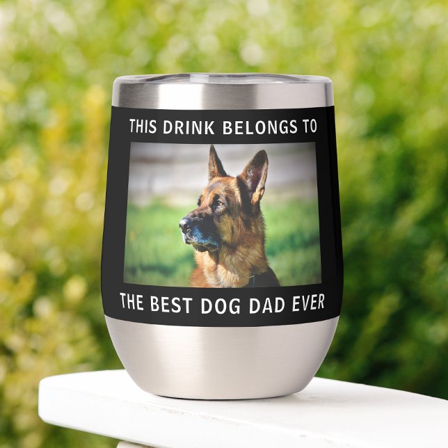 Personalised Best Dog Dad Ever Photo Black (Creator Uploaded)
