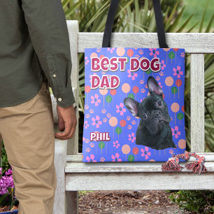 Personalised Best Dog Dad – Father's Day Pet Photo Tote Bag