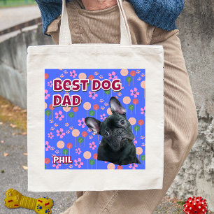 Personalised Best Dog Dad – Father's Day Pet Photo Tote Bag
