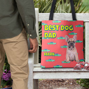 Personalised Best Dog Dad Gift – Fun Pet Photo  Tote Bag