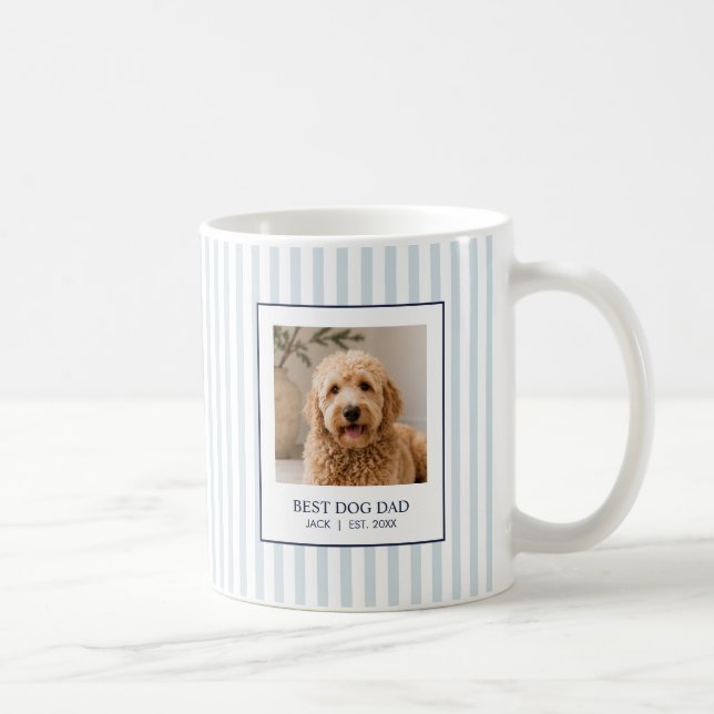 Personalised Best Dog Dad Photo Coffee Mug (Right)