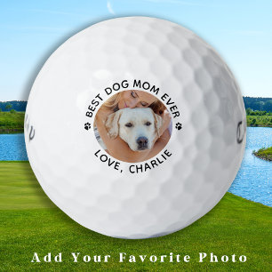 Personalised Best Dog Mum Ever Custom Photo Golf Balls