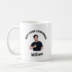 Personalised Best Ever Coworker Photo Coffee Mug