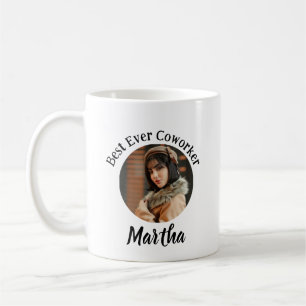 Personalised Best Ever Coworker Photo Coffee Mug