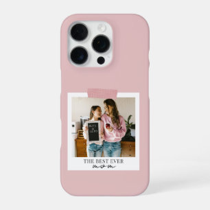 Personalised Best Ever Mum Photo Pink iPhone 16 Pro Case