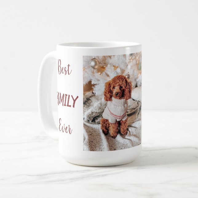 Personalised Best Family Ever  Coffee Mug (Front Left)