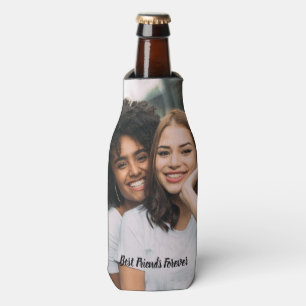 Personalised Best Friend Forever Photo Bottle Cooler