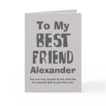Personalised Best Friend Greeting