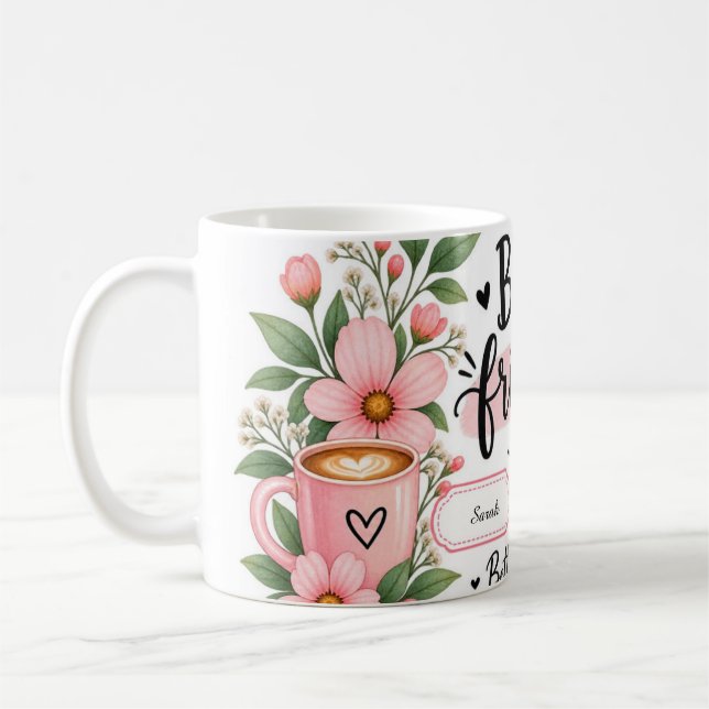 Personalised Best Friend Mug – Custom Names Friend (Left)