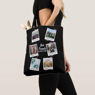 Personalised Best Friends 6 Photo Custom Collage Tote Bag