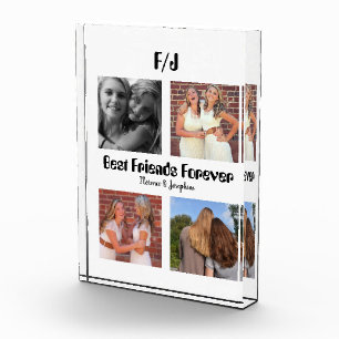 Personalised Best friends forever 4 photo collage Block