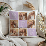 Personalised Best Friends Forever 6 Photo Collage Cushion<br><div class="desc">Celebrate your unbreakable bond with this "Best Friends Forever" photo pillow! Featuring bold "BFF" lettering and space for 6 of your favourite photos, this design lets you create your own personalised keepsake. Add your names or a heartfelt message to make it uniquely yours. This pillow is a thoughtful gift for...</div>