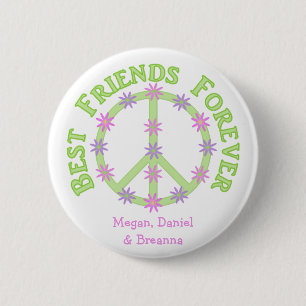 Personalised Best Friends Forever Button