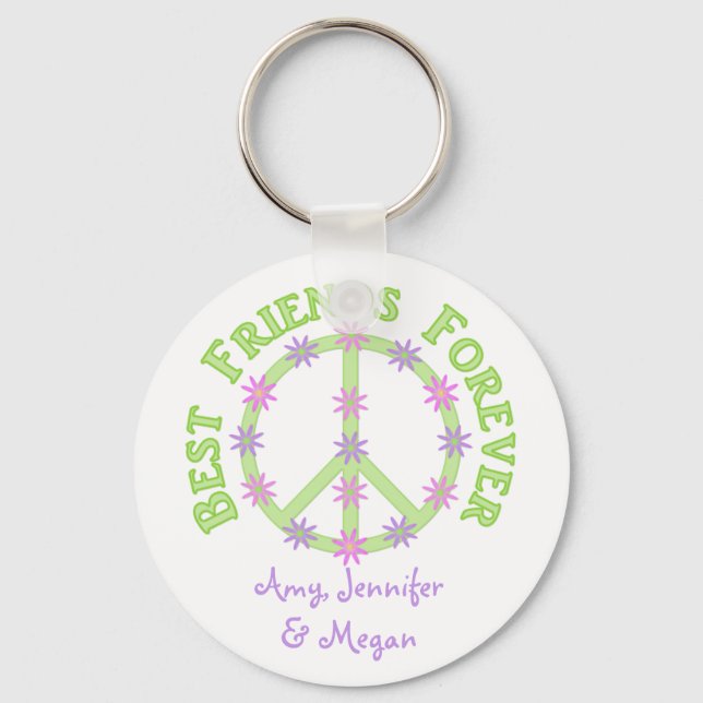 Personalised Best Friends Forever Keychain (Front)