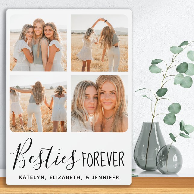 Personalised Best Friends Forever Photo Collage Plaque (Creator Uploaded)