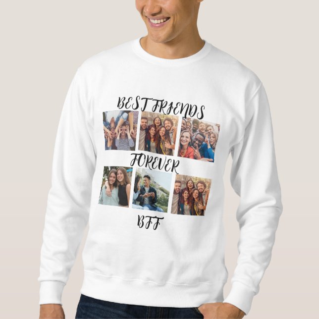 Personalised "Best Friends Forever" Photo Template Sweatshirt (Front)