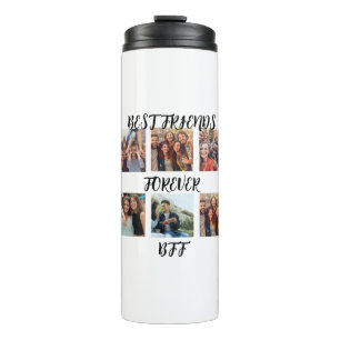 Personalised "Best Friends Forever" Photo Template Thermal Tumbler