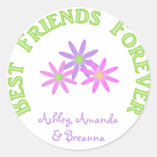 Personalised Best Friends Forever Stickers